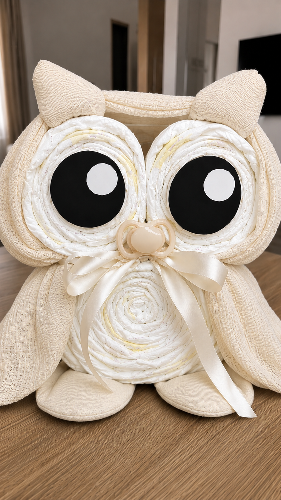 🦉 Sova od pelena – savršen poklon za bebu 💙
