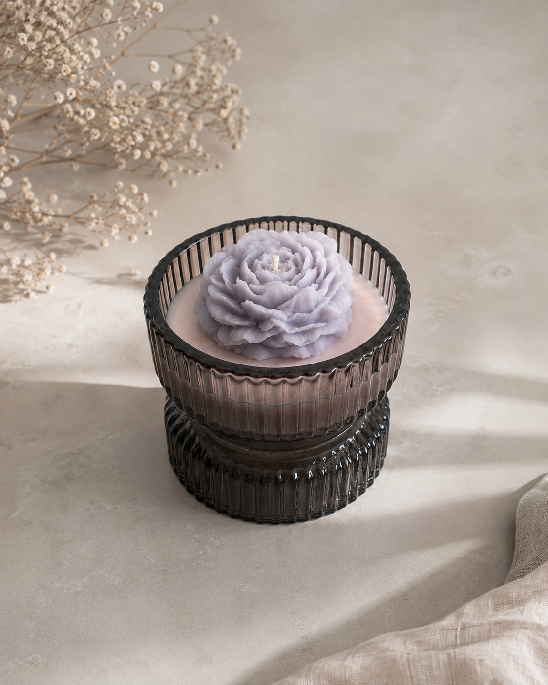 🌸 Moon Peony Candle