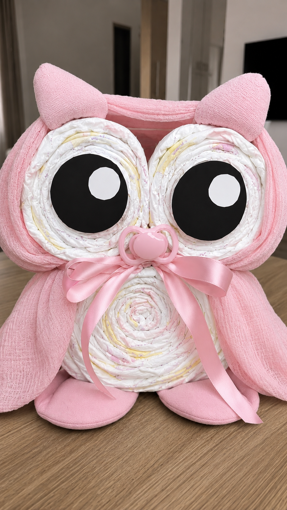 🦉 Sova od pelena – savršen poklon za bebu 💙